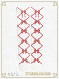 B50SC821 Ribbon Printed Over Knee Socks