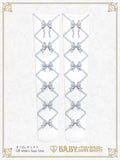 B50SC821 Ribbon Printed Over Knee Socks