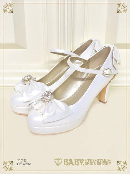 B50SH805 Cinderella Crystal Heart Pumps