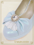B50SH805 Cinderella Crystal Heart Pumps