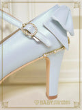 B50SH805 Cinderella Crystal Heart Pumps