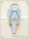 B50SH805 Cinderella Crystal Heart Pumps