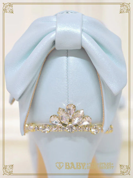 B50SH805 Cinderella Crystal Heart Pumps