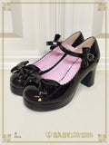 B50SH806 Princess Drop Embroidered Enamel Dolly Shoes