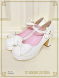 B50SH806 Princess Drop Embroidered Enamel Dolly Shoes