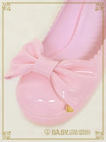B50SH806 Princess Drop Embroidered Enamel Dolly Shoes