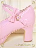 B50SH806 Princess Drop Embroidered Enamel Dolly Shoes