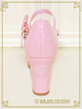 B50SH806 Princess Drop Embroidered Enamel Dolly Shoes