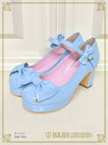 B50SH806 Princess Drop Embroidered Enamel Dolly Shoes