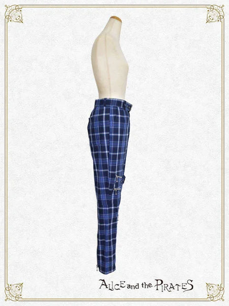 P21PT606 Blaine Claw Tartan Check Bondage Pants
