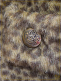 P19CO330 Leopard Faux Fur Coat