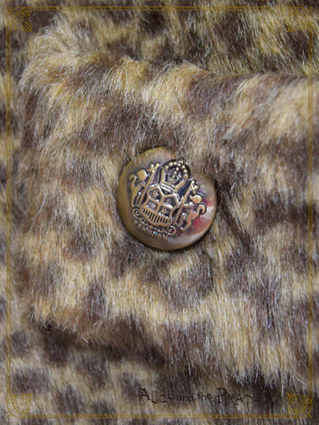 P19CO330 Leopard Faux Fur Coat