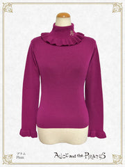 P19PO105 A/P Turtleneck Frill Pullover