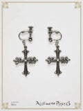 P20AC039 A/P Cross Clip-on Earrings