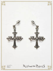 P20AC040 A/P Cross Pierced Earrings