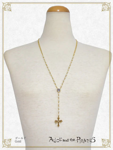 P20AC048	A/P Cross Rosary Necklace