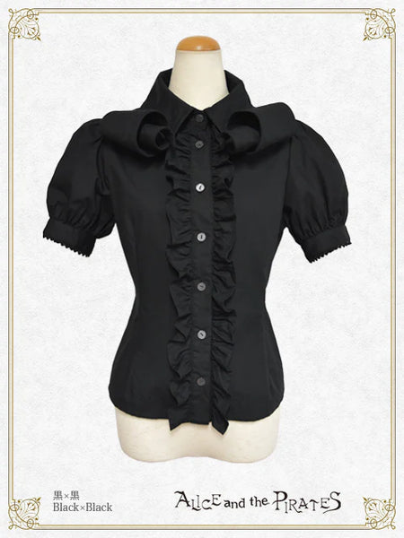 P20BL414 Clown’s Prank Twisted Collar Blouse