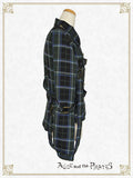 P20BL419 Tartan Check Pattern Overshirt with Harness Belt