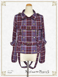 P20BL419 Tartan Check Pattern Overshirt with Harness Belt