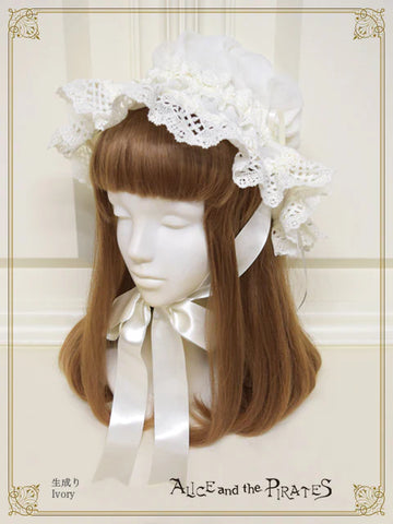 P20HA913 Historia Lace Frill Maid Cap