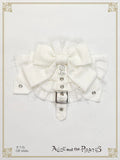 P20HA942 Monochrome Gauze Frill Ribbon Barrette