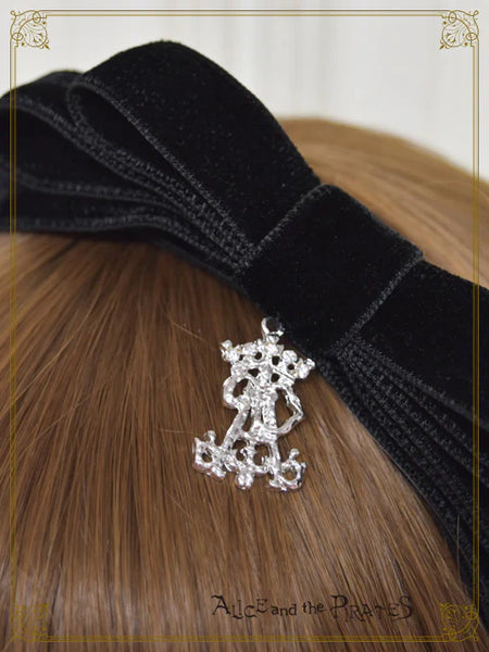 P20HA956 Velveteen Ribbon Head Bow