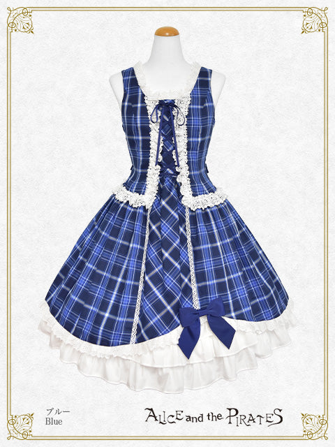 P20JS207 A/P Tartan Check Jumperskirt – BABY, the Stars