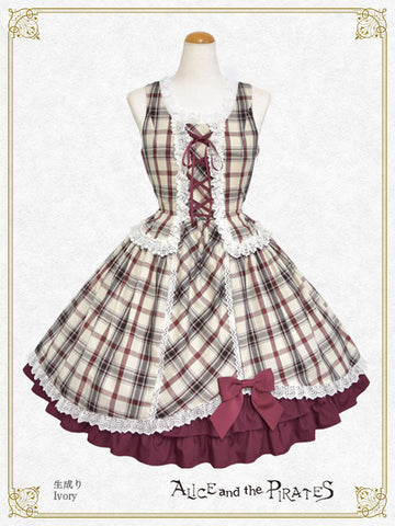 P20JS207 A/P Tartan Check Jumperskirt