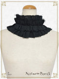 P20OT032 Monochrome Gauze Frill Collar