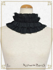 P20OT032 Monochrome Gauze Frill Collar