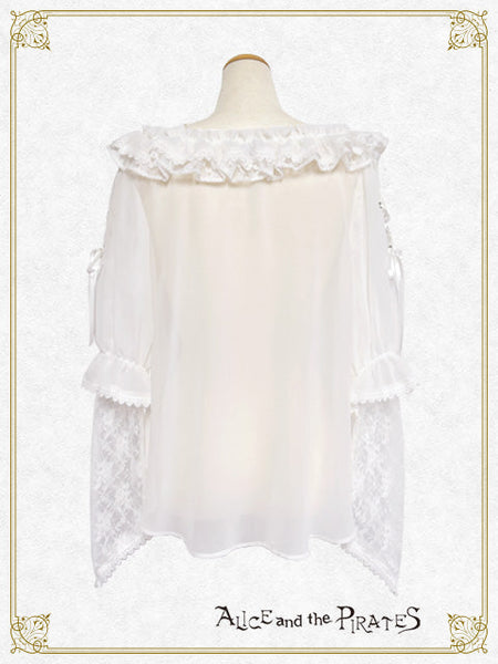 P20PO423 Double Faced Saint Sister Chiffon Pullover