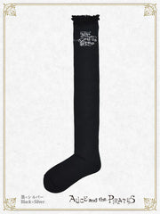 P20SC812 A/P Small Lace Logo Over Knee Socks