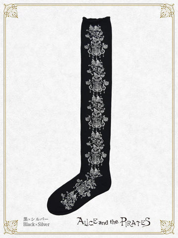 P20SC819 A/P Classical Chandelier Overknee Socks