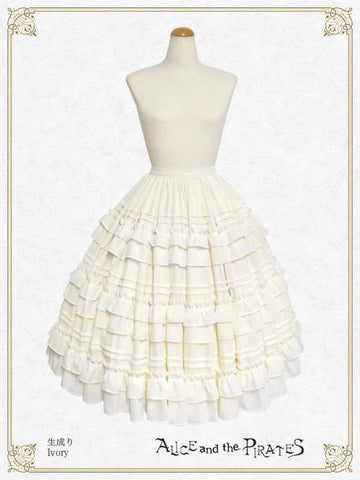 P20SK503 Historia Long Tiered Skirt