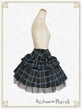 P20SK513 Tartan Check Pattern Hipbone Mini Skirt