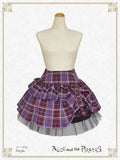 P20SK513 Tartan Check Pattern Hipbone Mini Skirt