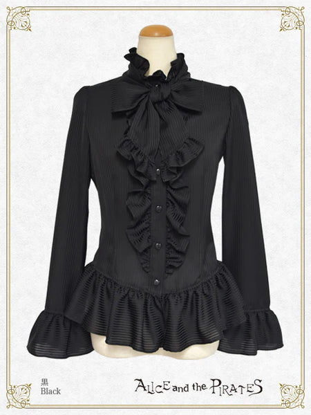 P21BL414 Wolf Knight and Legendary Sword Flare Sleeve Blouse