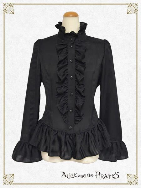P21BL414 Wolf Knight and Legendary Sword Flare Sleeve Blouse