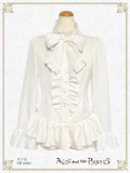 P21BL414 Wolf Knight and Legendary Sword Flare Sleeve Blouse