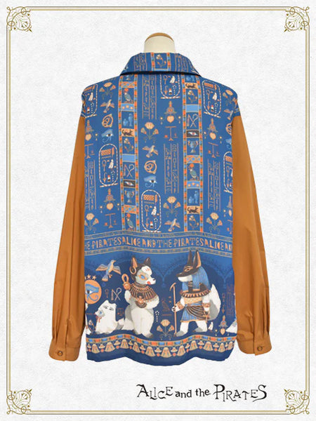 P21BL422 Egyptian Chris ~Mystery Hidden in the Mural~ Bicolor Shirt