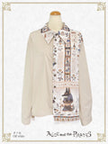 P21BL422 Egyptian Chris ~Mystery Hidden in the Mural~ Bicolor Shirt