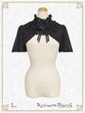 P21BO316 Dark Racy Flora Frill Bolero