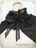 P21BO316 Dark Racy Flora Frill Bolero