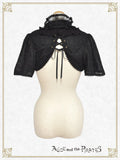 P21BO316 Dark Racy Flora Frill Bolero
