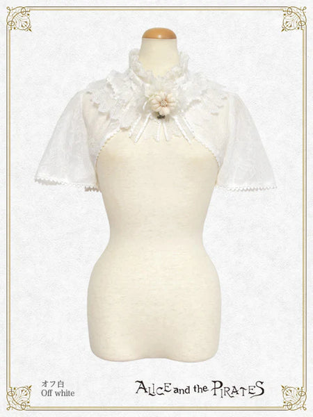P21BO316 Dark Racy Flora Frill Bolero