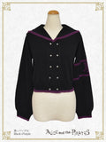 P21CD104 Sailor Collar Short Cardigan