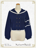 P21CD104 Sailor Collar Short Cardigan