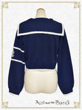 P21CD104 Sailor Collar Short Cardigan