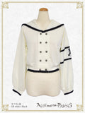 P21CD104 Sailor Collar Short Cardigan