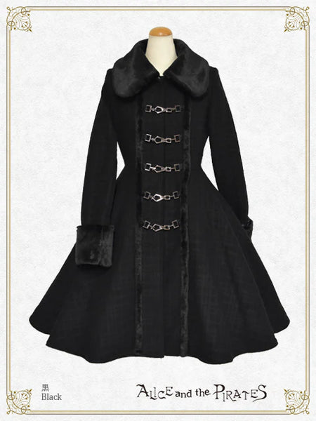 [BUILD-TO-ORDER][PRE-ORDER] P21CO331 Shadow Check Shaggy Long Coat